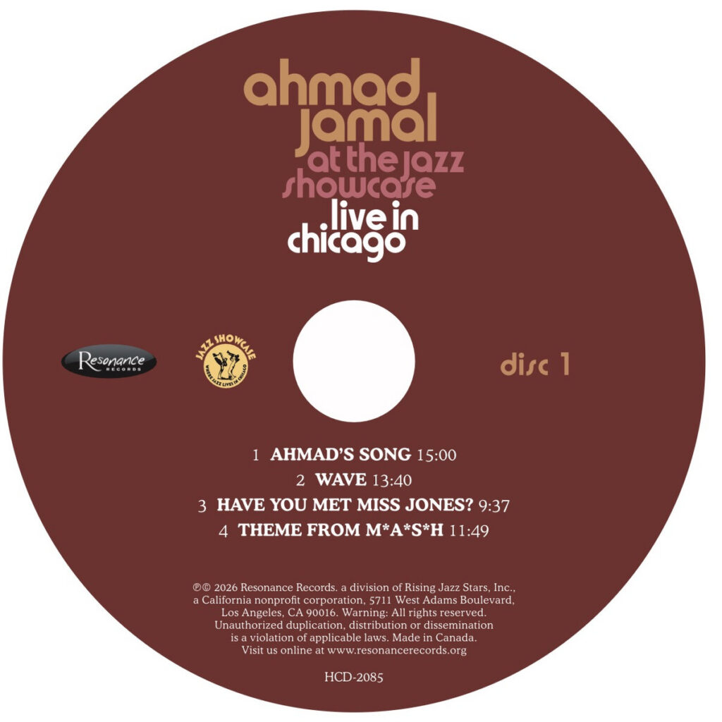 Ahmad Jamal New Album 2026: At the Jazz Showcase Live in Chicago Release