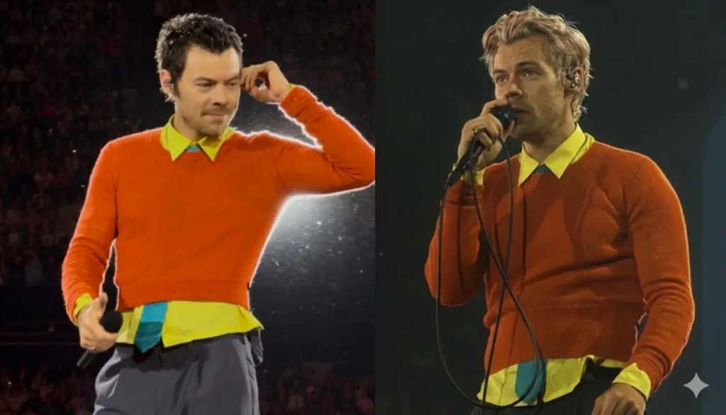 Harry Styles Amsterdam concert height controversy