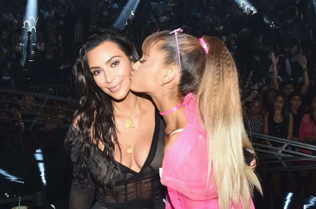 Kim Kardashian Shows Support for Ariana Grande at LA Concert Ariana and Kim