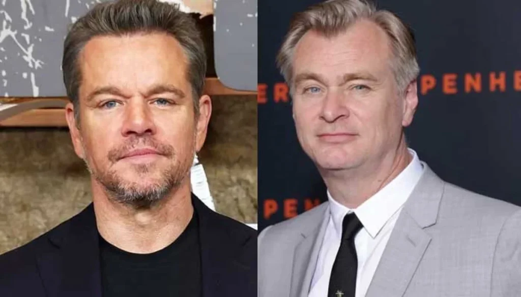 Matt Damon Reveals Rare Christopher Nolan Set Moment nolan