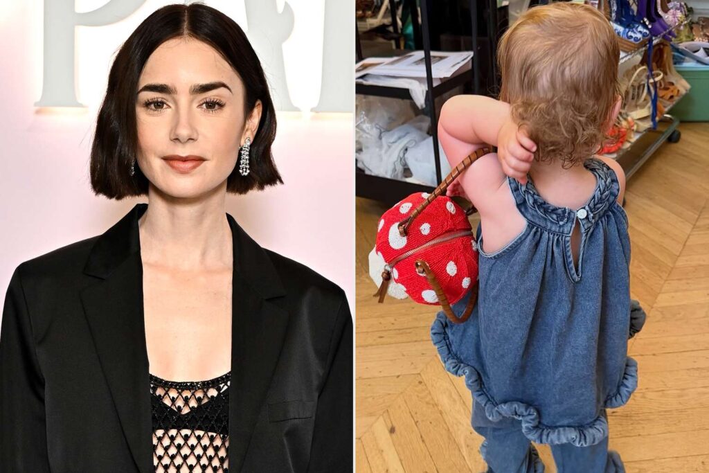 Lily Collins Shares Sweet Twin Style Moment With Daughter lily