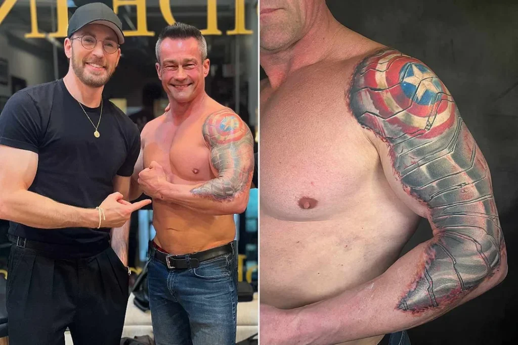 Chris Evans Reveals Secret Behind Avengers Tattoo Chris Evans